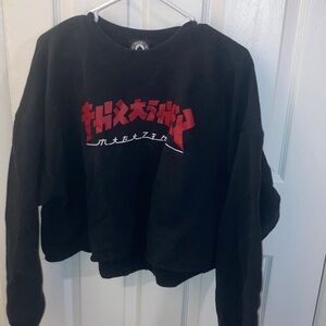 Thrasher Black and Red Sweatshirt
